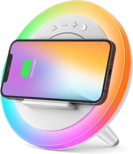 Bluetooth Speaker with Lights, Wireless Charging Speaker, Best Birthday Gift Ideas Teenage,Applicable for V1188-CYX-LHJ-513