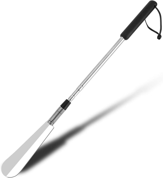 Extendable Shoe Horn, Premium Stainless Steel Adjustable Handle Shoe Lifter with Long Handle Shoehorn V1188-CYX-LHJ-530