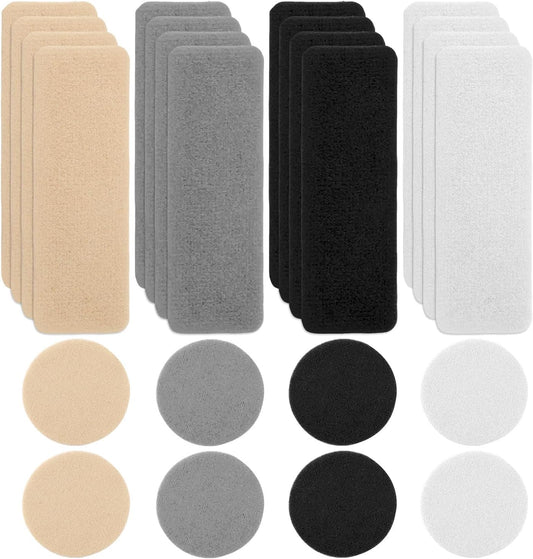 24pcs Shoe Patches for Holes, Rectangular Round Form Patches for Shoes in 4 Colors Tennis Shoe Repair Patches V1188-CYX-LHJ-540