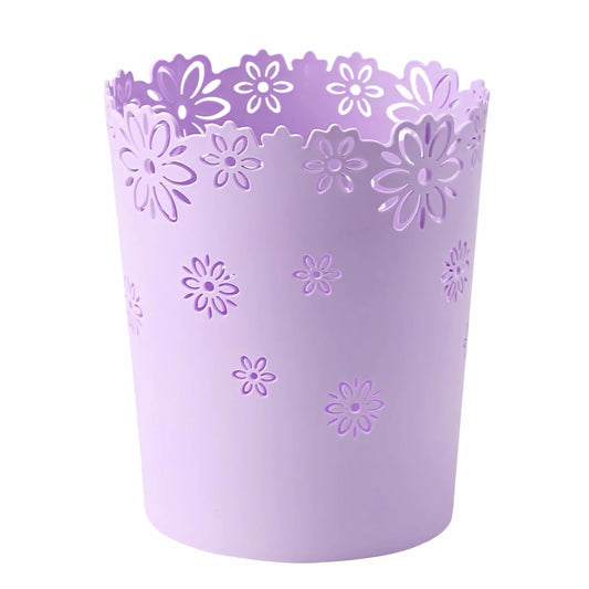 Mini Wastebasket Small Purple Trash can Office Plastic Garbage Can for Bathroom Vanity Desktop Office or V1188-CYX-LHJ-731