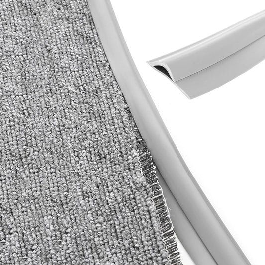 Carpet Edge Binding Trim, Self Adhesive Grey Floor Transition Strip/Rugs Edging Bar for Indoor Doormat V1188-CYX-LHJ-749
