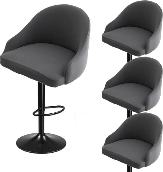 Bar Stool Slipcovers, Swivel Chair Covers with Back, Stretch Counter Bar Stool Covers for Armchair, Kitchen V1188-CYX-LHJ-755