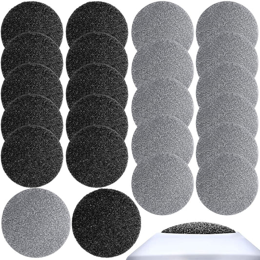 20 Pieces Regular Coarse Replacement Pads for Portable Electric Foot Grinder Foot File Refills Vacuum V1188-CYX-LHJ-881