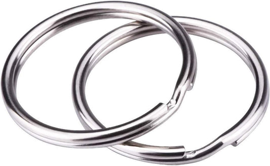 100 pcs 25 mm round key rings V1188-HN5-625-1