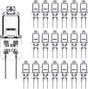 G4 halogen lamps 10W 12V - Warm white - 20-pack 10W 20pcs 10W V1188-HN5-71-2