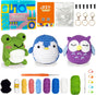 Crochet Kit for Beginners Pattern Animals Owl Penguin Frog with Yarn Hook Accessories V1188-JAR108-02665-1