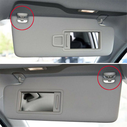 2x Sun Visor Clip Hook Mount Holder Compatible with Audi A1 A3 A4 A5 Q3 Q5 B6 B7 B8 V1188-JAR108-03513-1