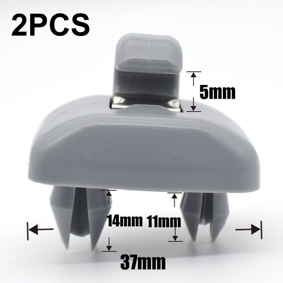 2x Sun Visor Clip Hook Mount Holder Compatible with Audi A1 A3 A4 A5 Q3 Q5 B6 B7 B8 V1188-JAR108-03513-1