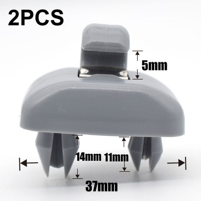 2x Sun Visor Clip Hook Mount Holder Compatible with Audi A1 A3 A4 A5 Q3 Q5 B6 B7 B8 V1188-JAR108-03513-1