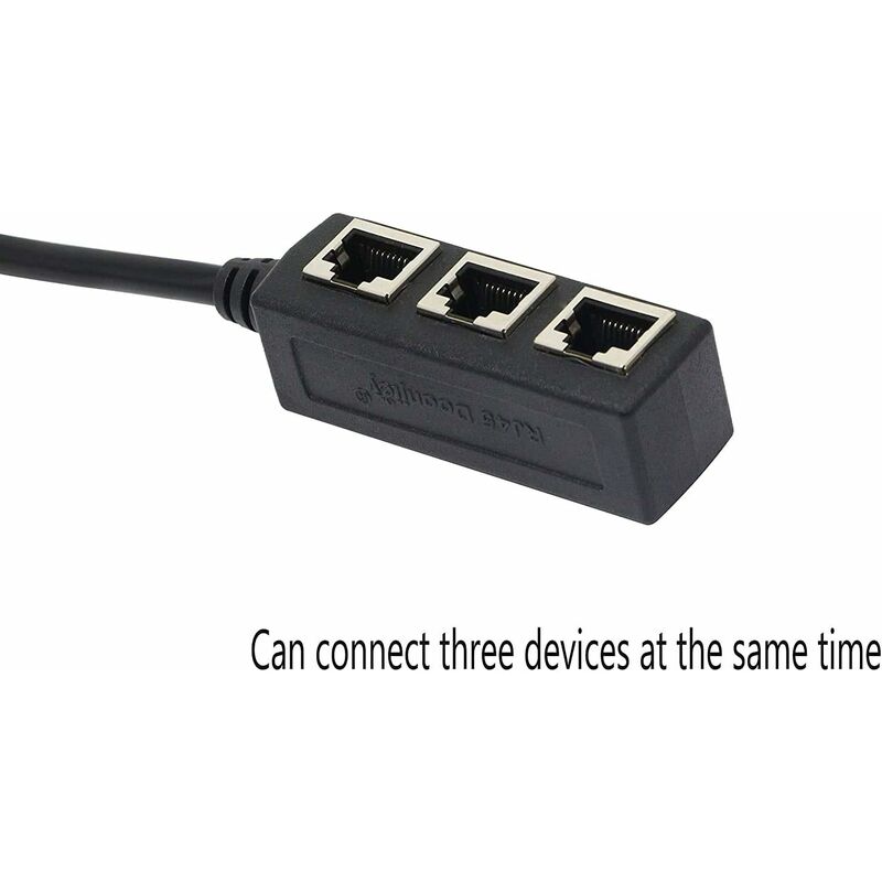 RJ45 Ethernet Splitter 1 to 3 Port Network Cable Adapter V1188-JAR108-04234-1