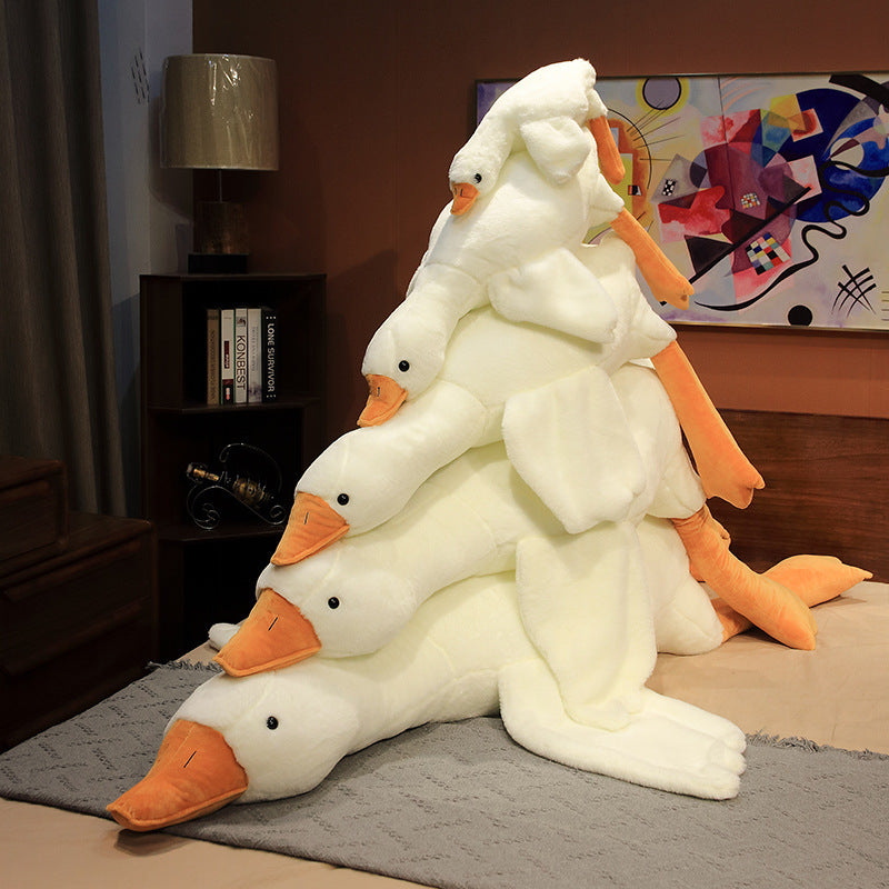 Giant White Goose Stuffed Animal Duck Plush Pillow 130cm V1188-JAR108-04989-2