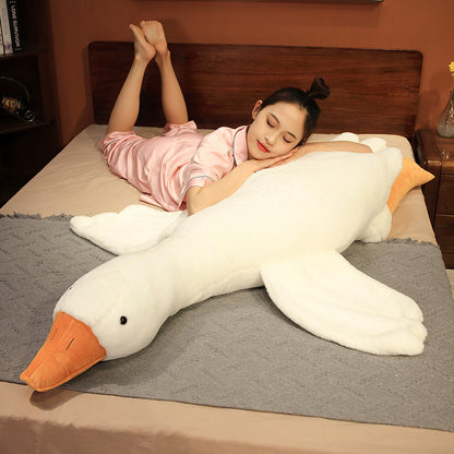 Giant White Goose Plush Stuffed Animal 160cm Duck Pillow V1188-JAR108-04989-4