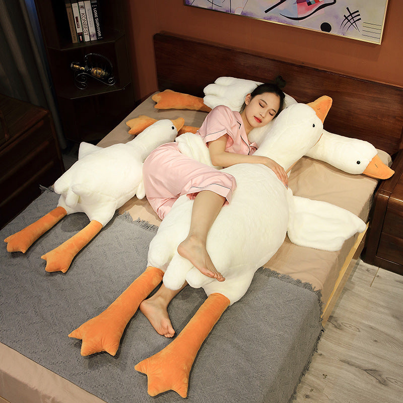 Giant White Goose Plush Stuffed Animal 160cm Duck Pillow V1188-JAR108-04989-4