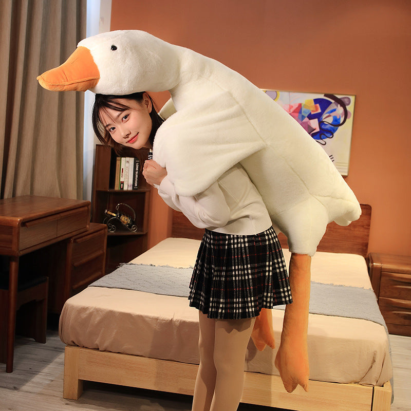 Giant White Goose Plush Stuffed Animal 160cm Duck Pillow V1188-JAR108-04989-4