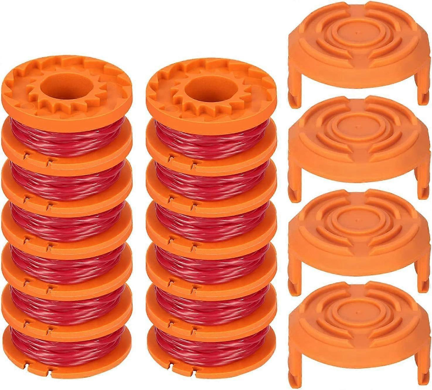 12-pack Trimmer Line for Worx 20V Trimmers, Durable Replacement Spool for Pool Cover and Edge Trimmers, V1188-JAR108-05718-1