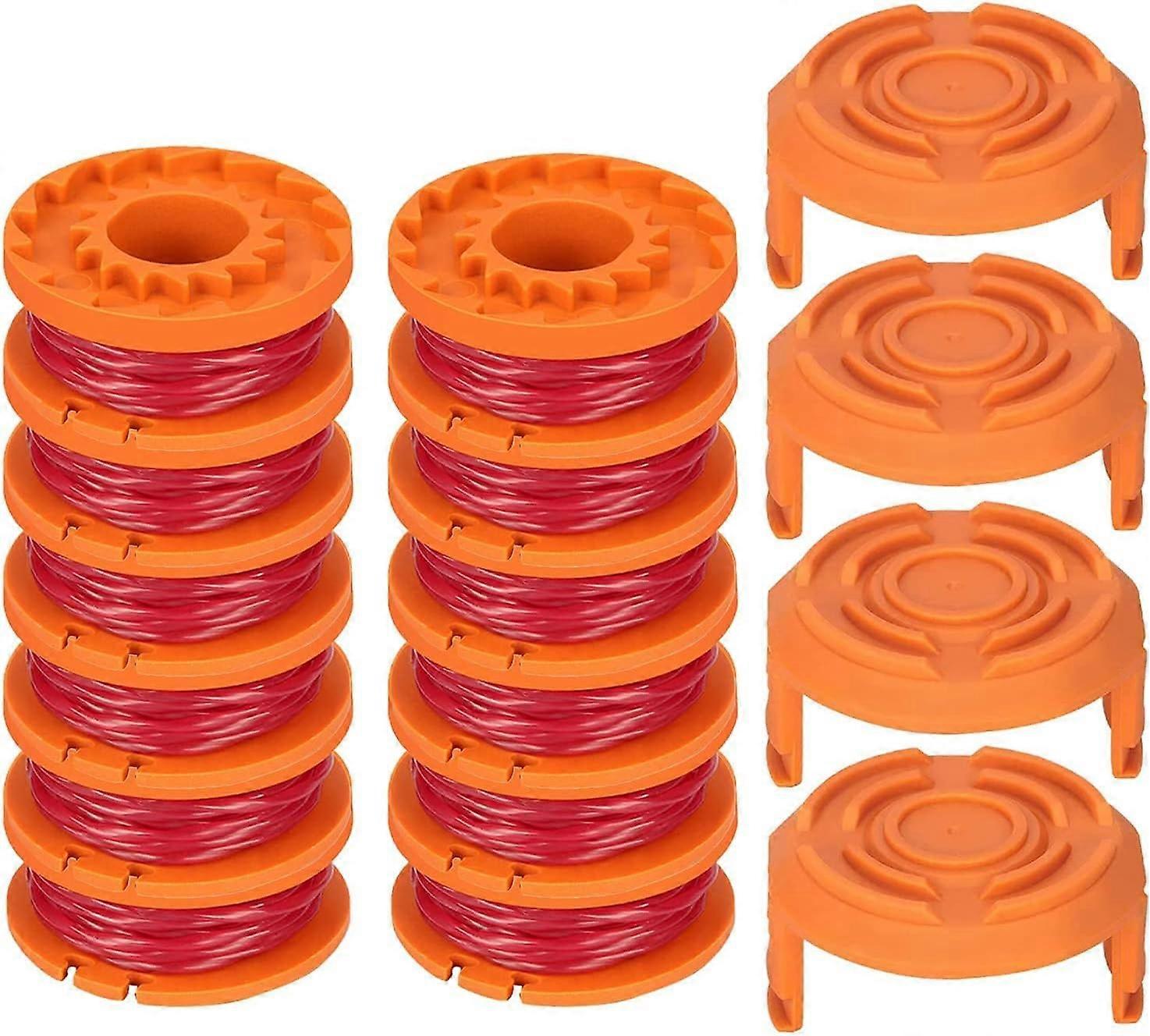 12-pack Trimmer Line for Worx 20V Trimmers, Durable Replacement Spool for Pool Cover and Edge Trimmers, V1188-JAR108-05718-1
