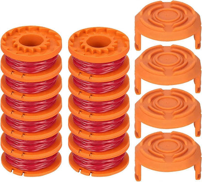 12-pack Trimmer Line for Worx 20V Trimmers, Durable Replacement Spool for Pool Cover and Edge Trimmers, V1188-JAR108-05718-1