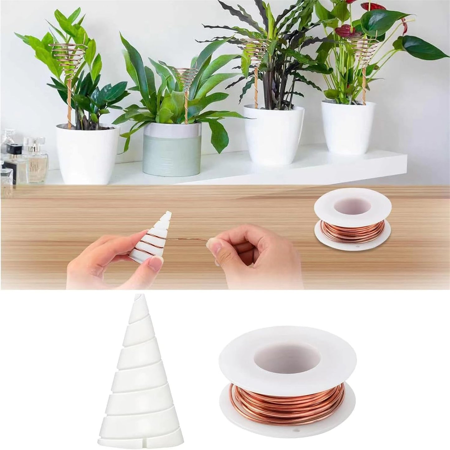 Pure Copper Wire 20m for Gardening Air Plant Stands Vegetable Growing V1188-JAR108-05802-1