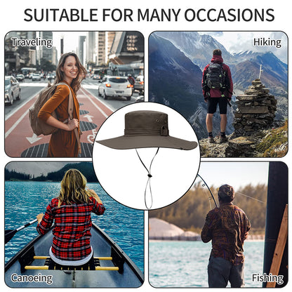 UV Protection Sun Hats for Hiking and Safari, Wide Brim Cap V1188-JAR108-08300