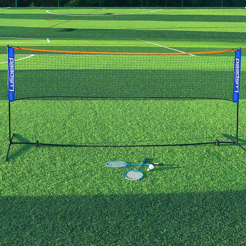 Portable Foldable Standard Professional Badminton Net Indoor Outdoor White 5.1m V1188-JAR108-13336-1