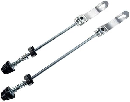 MTB Quick Release Skewer 145mm/180mm Front Rear Wheel Hub Axle QR Clamp Bolt Lever Pair Silver Compatible V1188-JAR108-25051-1