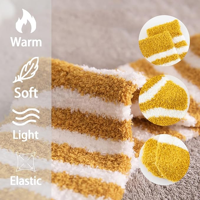 Warm Soft Socks for Women 6 Pairs Microfiber Winter Sleep Socks Size 36-40 V1188-JAR108-36773-1