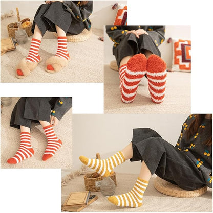 Warm Soft Socks for Women 6 Pairs Microfiber Winter Sleep Socks Size 36-40 V1188-JAR108-36773-1