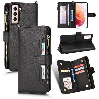 Compatible with Samsung Galaxy S21 5G Case Magnetic Leather Wallet Samsung Card Holder Protective Cover V1188-JAR51-02200