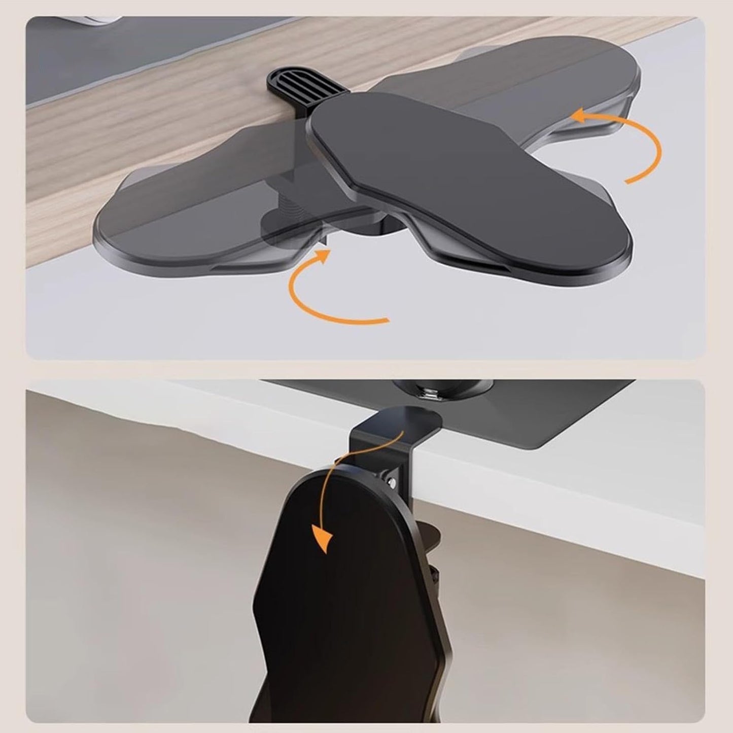 Computer Armrest for Desk, Ergonomic Elbow Support for Home Folding Rotating Model V1188-JAR60-00952-2