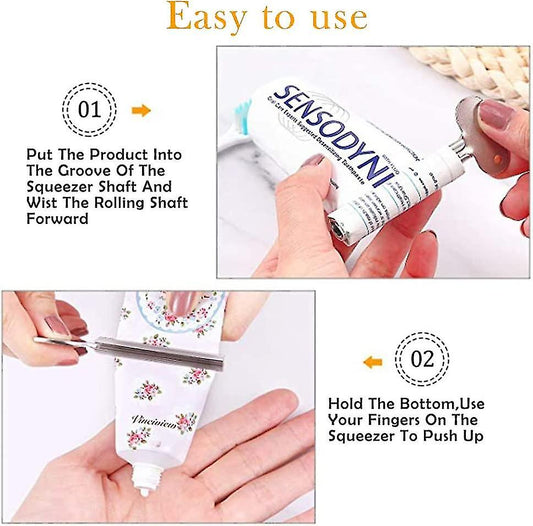 6 pcs metal toothpaste tube clips, stainless steel toothpaste tube clip, tube clip for all tubes V1188-JAR60-07401-1