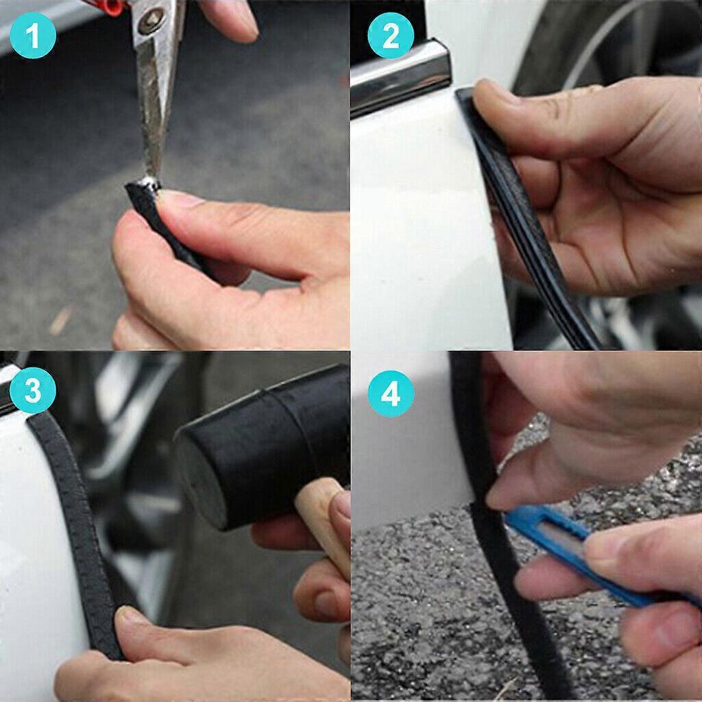 10 m edge protection edge profile black pipe tape clamping profile rubber V1188-JAR60-18176-1