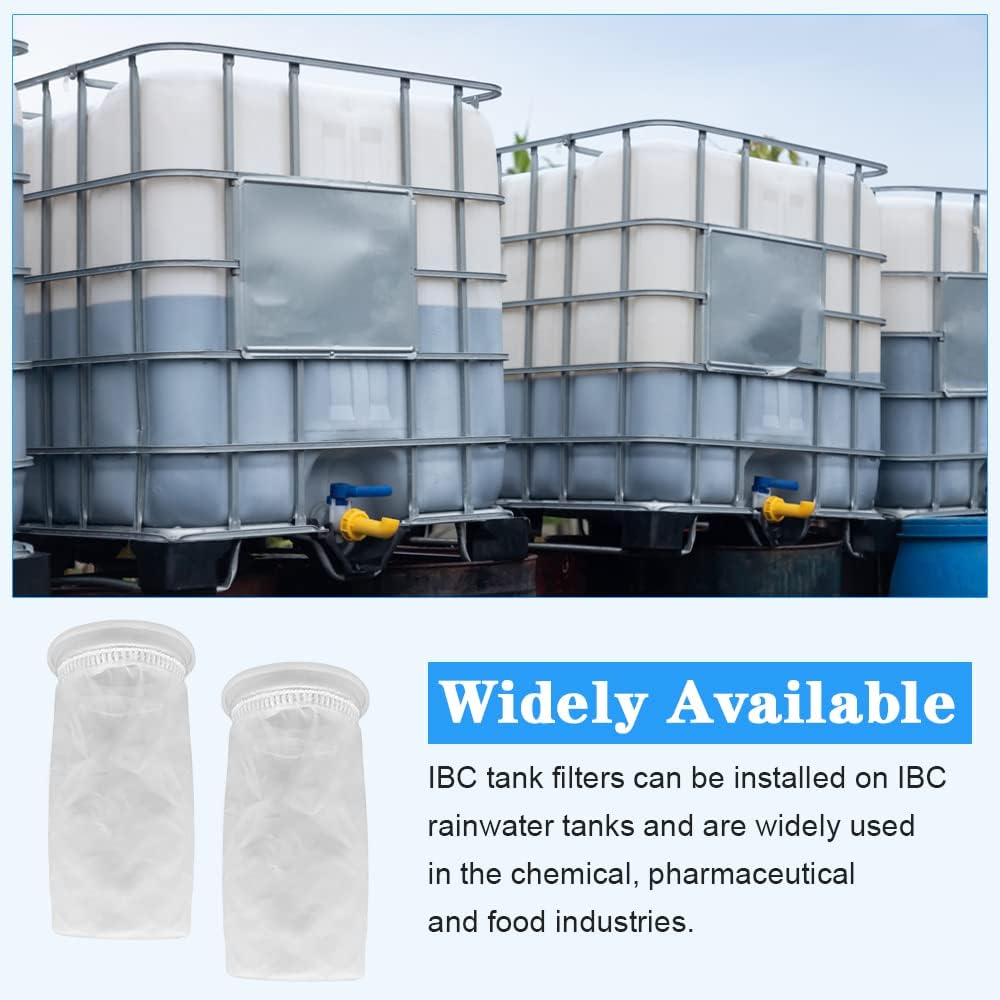 2pcs Nylon IBC Filter, IBC Rainwater Tank Filter Washable IBC Replacement Filter Nylon - IBC Tank Lid Fitting V1188-JAR60-19295-1