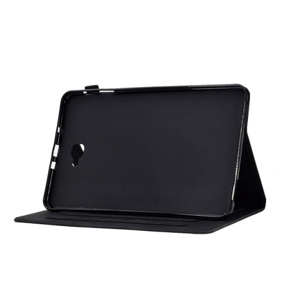 Compatible with Samsung Galaxy Tab A 10.1 2016 T580 T585 Shockproof Case Black Pu Leather Butterfly Floral V1188-MA05-16976