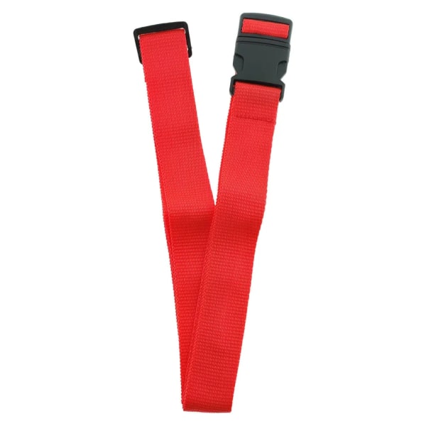Red Luggage Straps 2-Pack with Metal Luggage Tags Adjustable Suitcase Strap Set V1188-MA05-225
