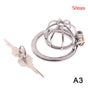 Stainless Steel Male Chastity Cage with 50mm Ring V1188-MA05-2840