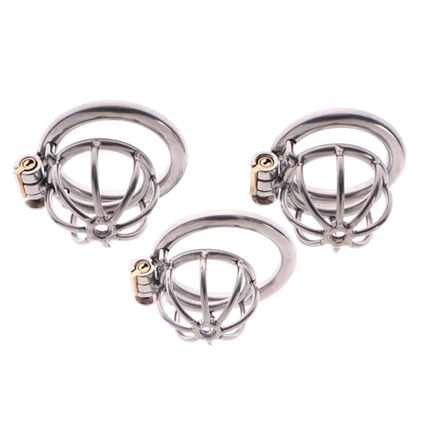 Stainless Steel Male Chastity Cage with 50mm Ring V1188-MA05-2840