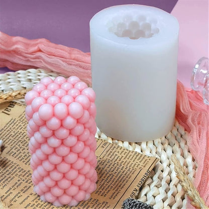 Candle mold, 3D cylindrical molds, geometric modern mold, candle making molds, DIY mold, molds for di_max V1188-MA05-43681