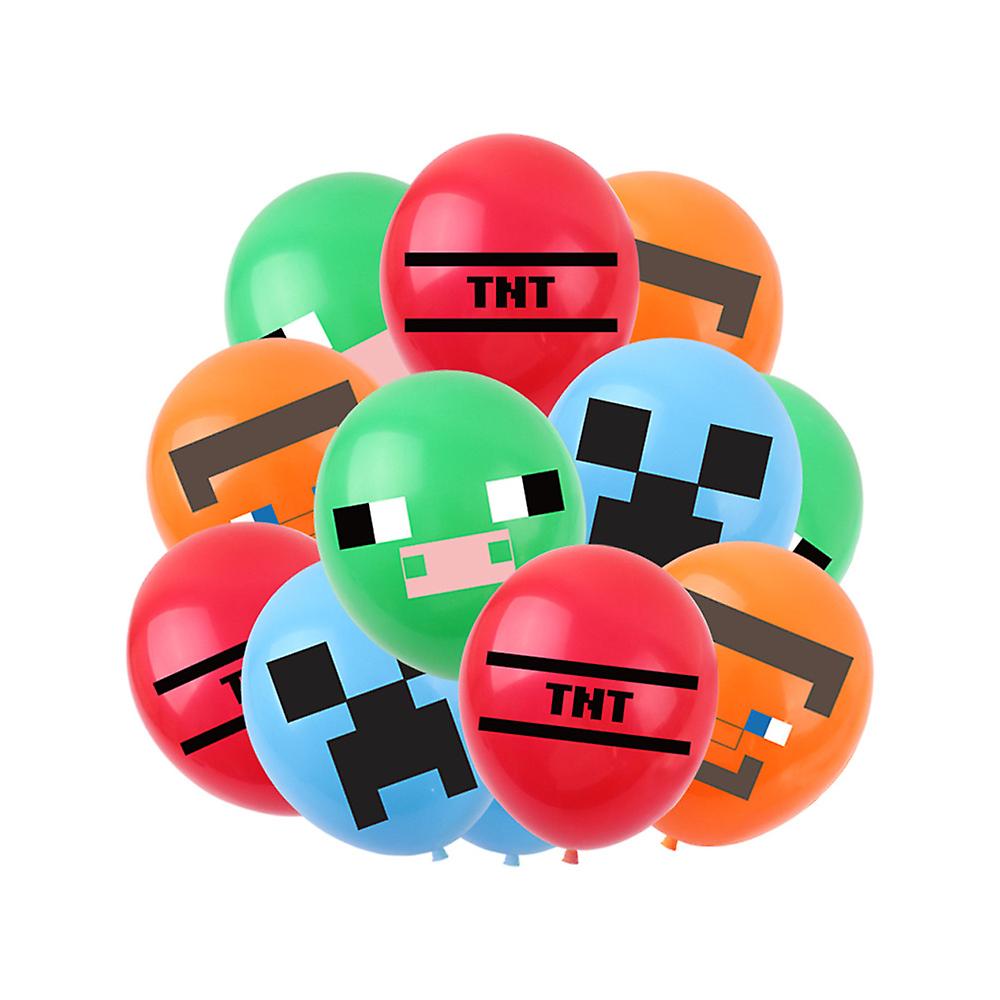 Minecraft themed birthday party balloons banner cake decorations - max V1188-MA108-00230-1