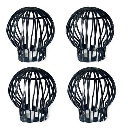 4-Pack Plastic Downspout Protectors - Compatible with Various Downspouts, Prevents Blockages from Leaves, V1188-MA108-01331-1