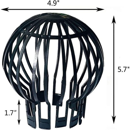 4-Pack Plastic Downspout Protectors - Compatible with Various Downspouts, Prevents Blockages from Leaves, V1188-MA108-01331-1