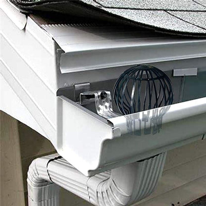 4-Pack Plastic Downspout Protectors - Compatible with Various Downspouts, Prevents Blockages from Leaves, V1188-MA108-01331-1