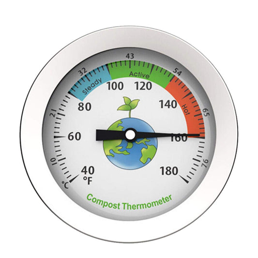 Compost Thermometer with Max Dial for Garden Soil Measurement Portable V1188-MA108-01583-1