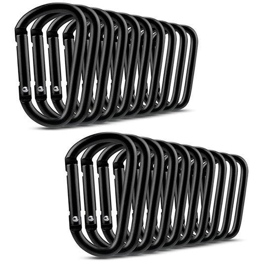 20 pcs Small Carabiners, Multifunctional Aluminum D-ring Clips_max V1188-MA108-01726-1