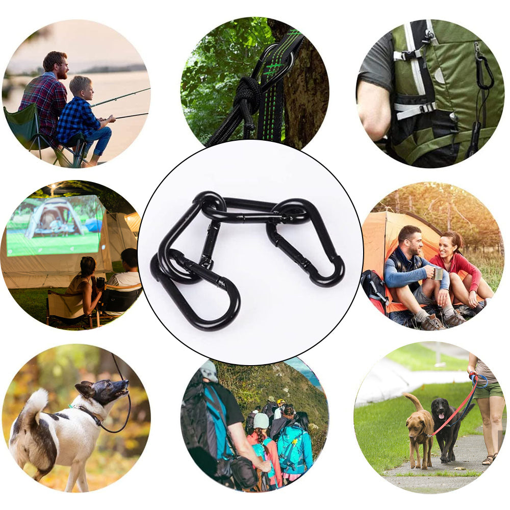 20 pcs Small Carabiners, Multifunctional Aluminum D-ring Clips_max V1188-MA108-01726-1