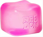Soft Cube Fidget Toy 5.6*5.6*5.6cm, Transparent Squishy Stress Ball for Stress & Anxiety Relief(Pink) V1188-MA108-01984-2