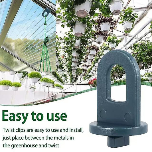 Greenhouse Clamps Set of 50 Max Grey XXL with Extra Strong Grip Eyelets Trellis Plant Holder Compatible with V1188-MA108-03667-1