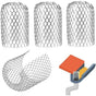 4-pack expandable metal gutter filter screens, leaf strainers, gutter and downspout guards - max V1188-MA108-04040-1