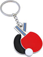 Table Tennis Racket Keychain Sports Key Holder Bag Ornament V1188-MA108-07022-1