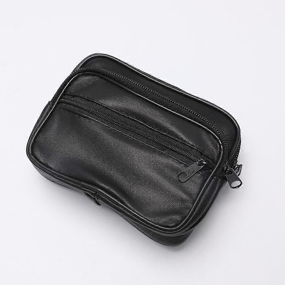 Genuine Leather Men's Waist Bag Pouch Belt Loop Card Holder Wallet with RFID Blocking V1188-MA108-07356-1