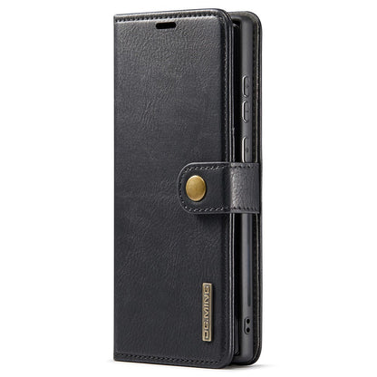 DG.MING Magnetic Wallet Case Compatible withSamsung Galaxy S22 Ultra Black 2-in-1 V1188-MA108-11130-1